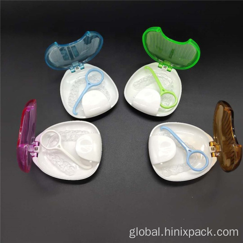 Aligner Case And Packing Durable Orthodontic Shell Shape Press-to-open Retainer Box Supplier